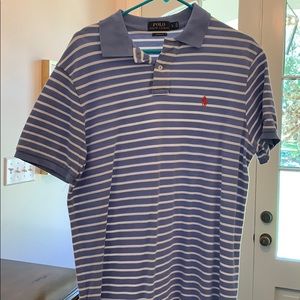 Short sleeved Striped Polo